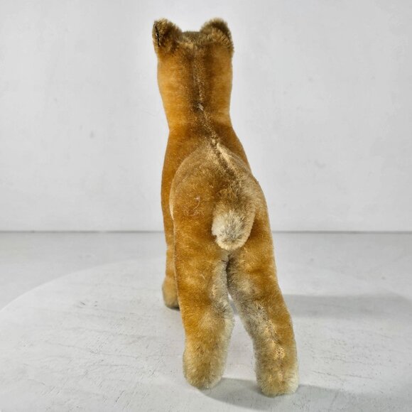 Vintage Steiff Sarras Boxer Dog Standing Mohair Plush Toy Collectible - Picture 2 of 11